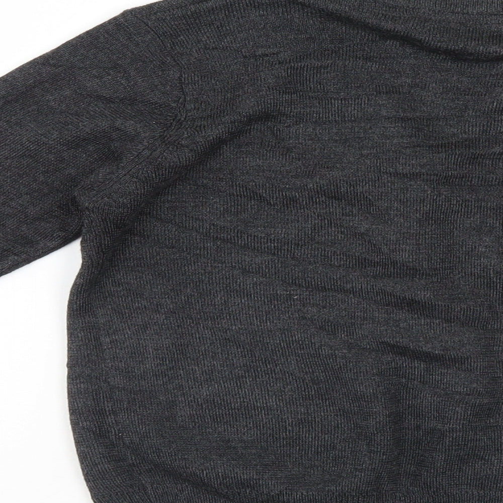 M&S Girls Grey   Cardigan Jumper Size 7-8 Years