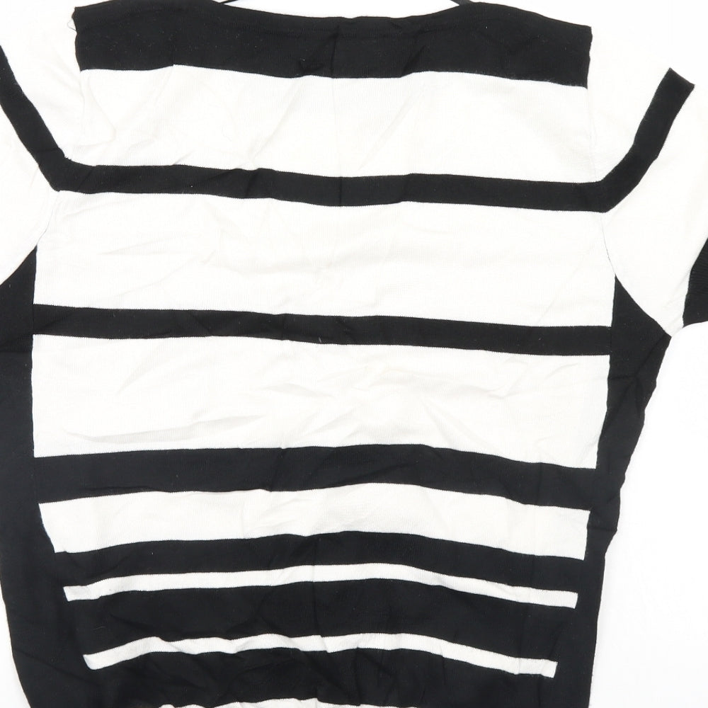 Just Elegance Womens Multicoloured Striped  Pullover Jumper Size L