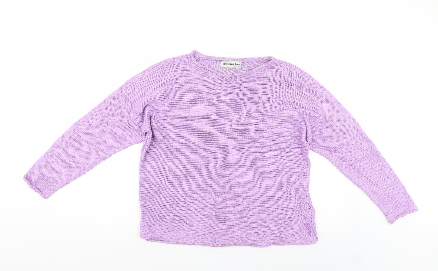 Collezione Gaia Womens Purple   Pullover Jumper Size M
