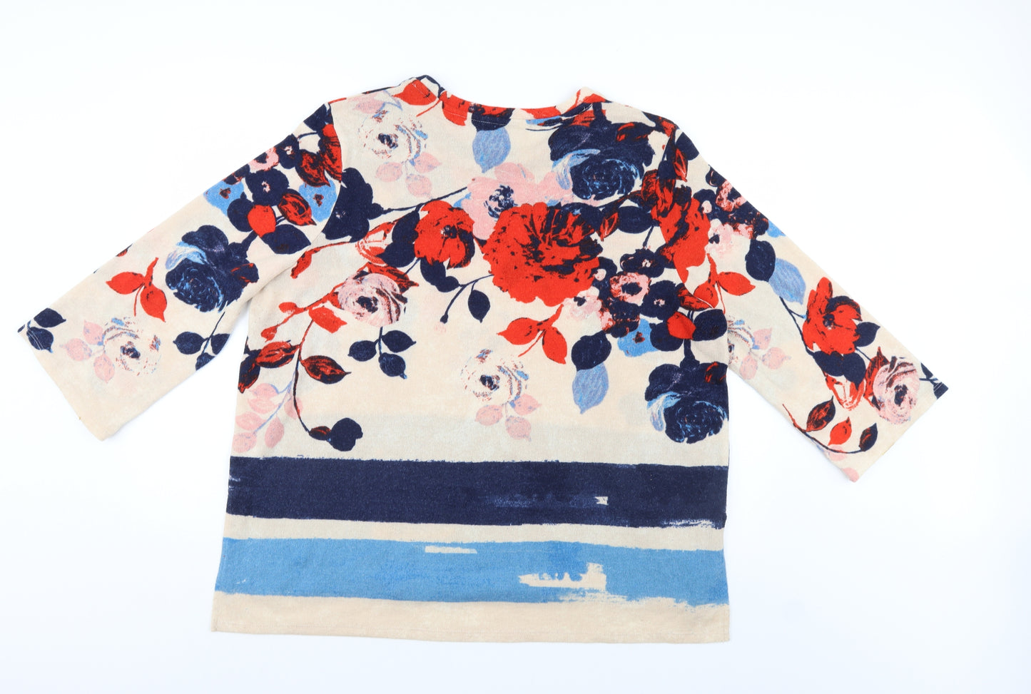 Nutmeg Womens Multicoloured Floral  Pullover Jumper Size 20