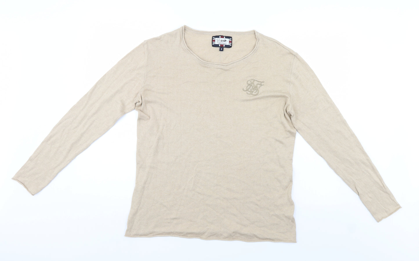 Silk skin Womens Beige   Pullover Jumper Size M