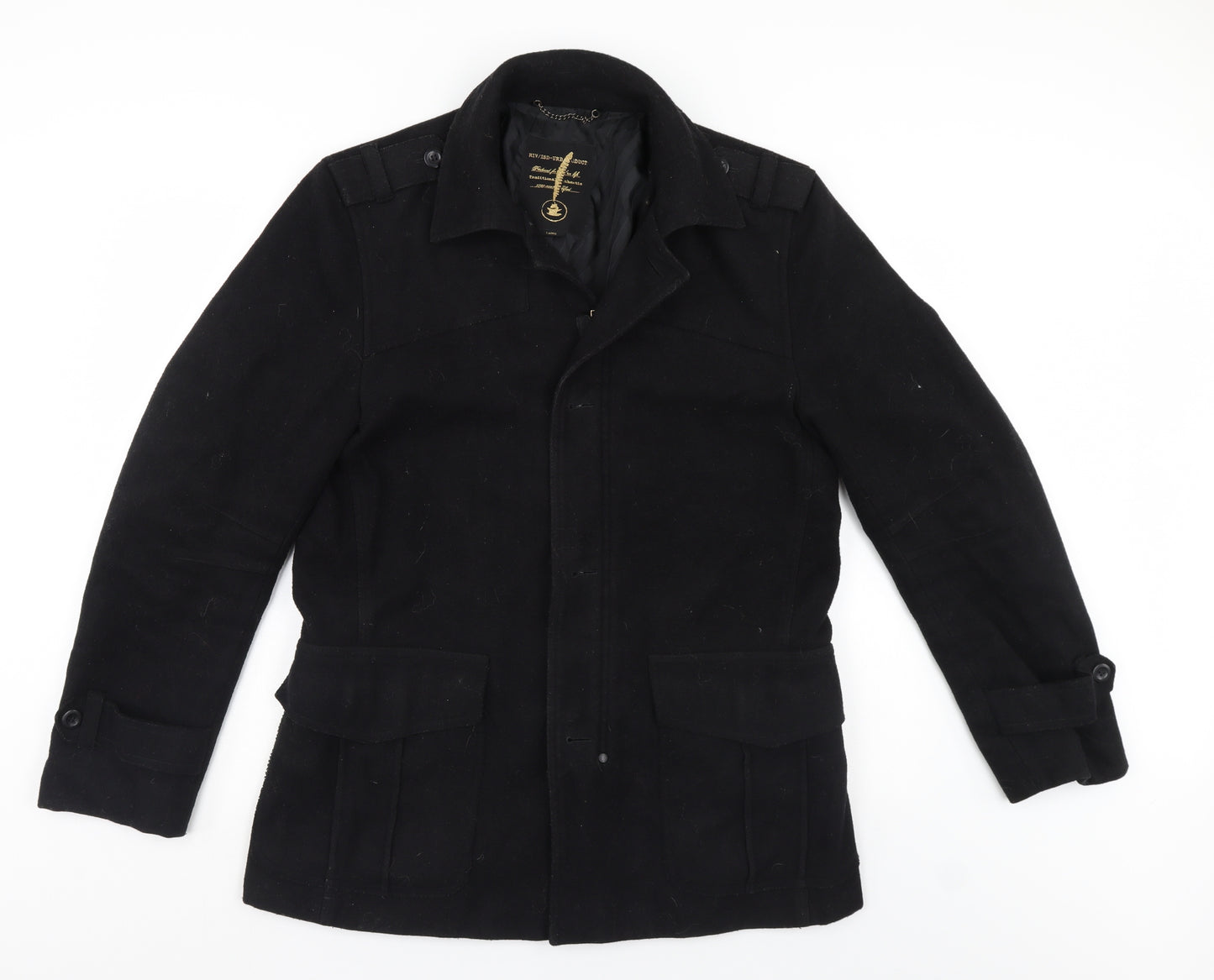 RIV/ISD Womens Black   Jacket Coat Size L