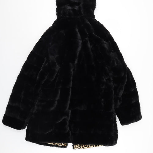 Sweet Miss Womens Black   Quilted Coat   - Faux fur