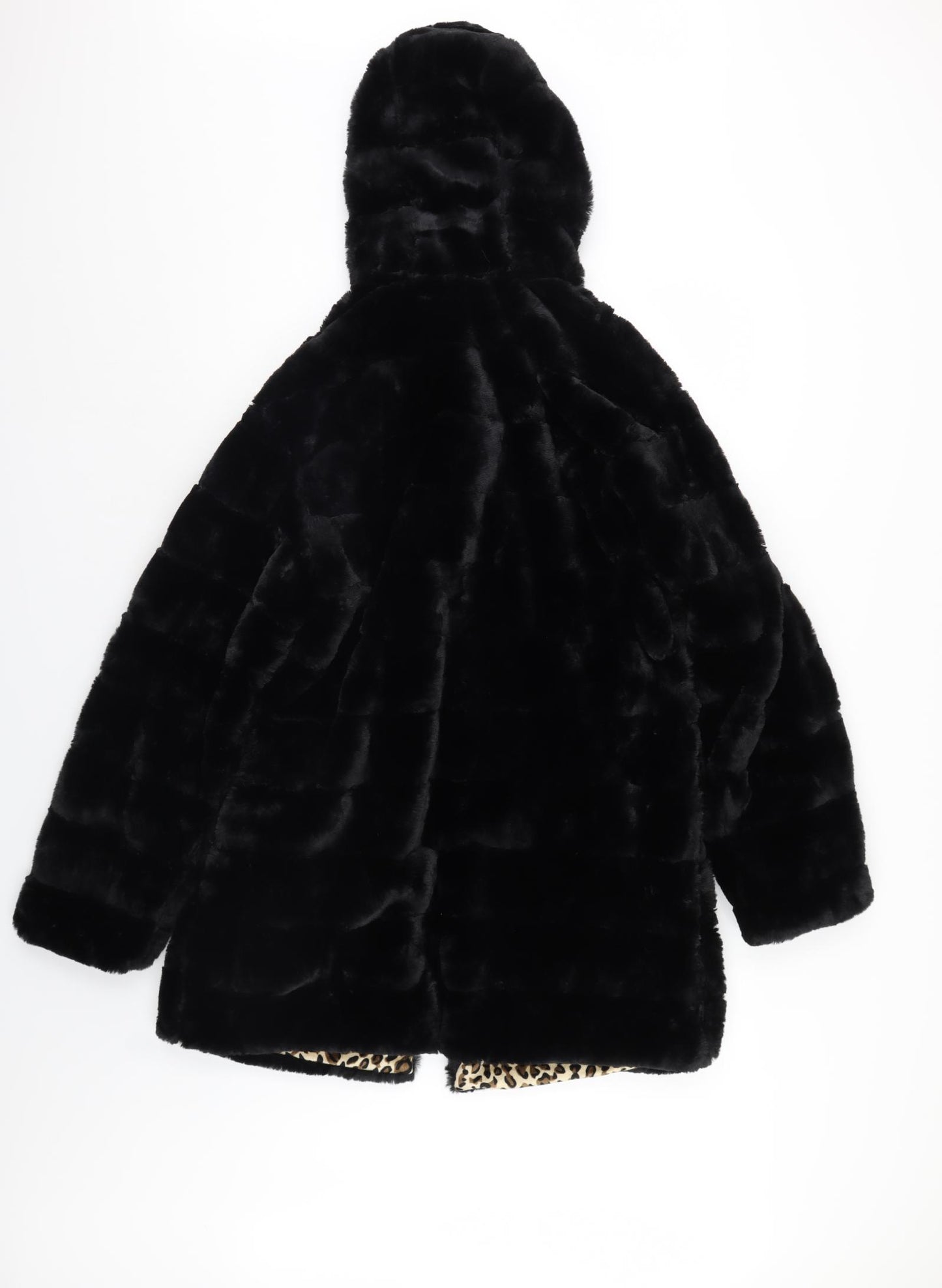 Sweet Miss Womens Black   Quilted Coat   - Faux fur