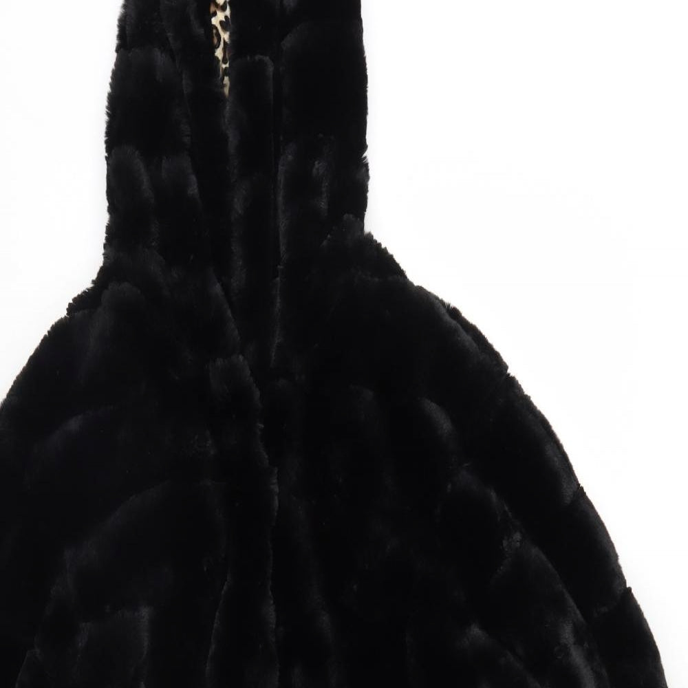 Sweet Miss Womens Black   Quilted Coat   - Faux fur