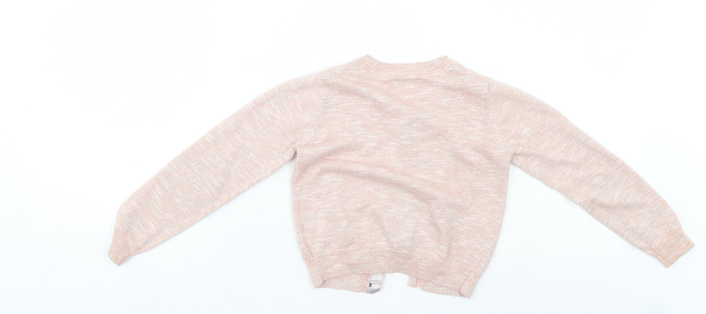 NEXT Girls Pink   Cardigan Jumper Size 4-5 Years