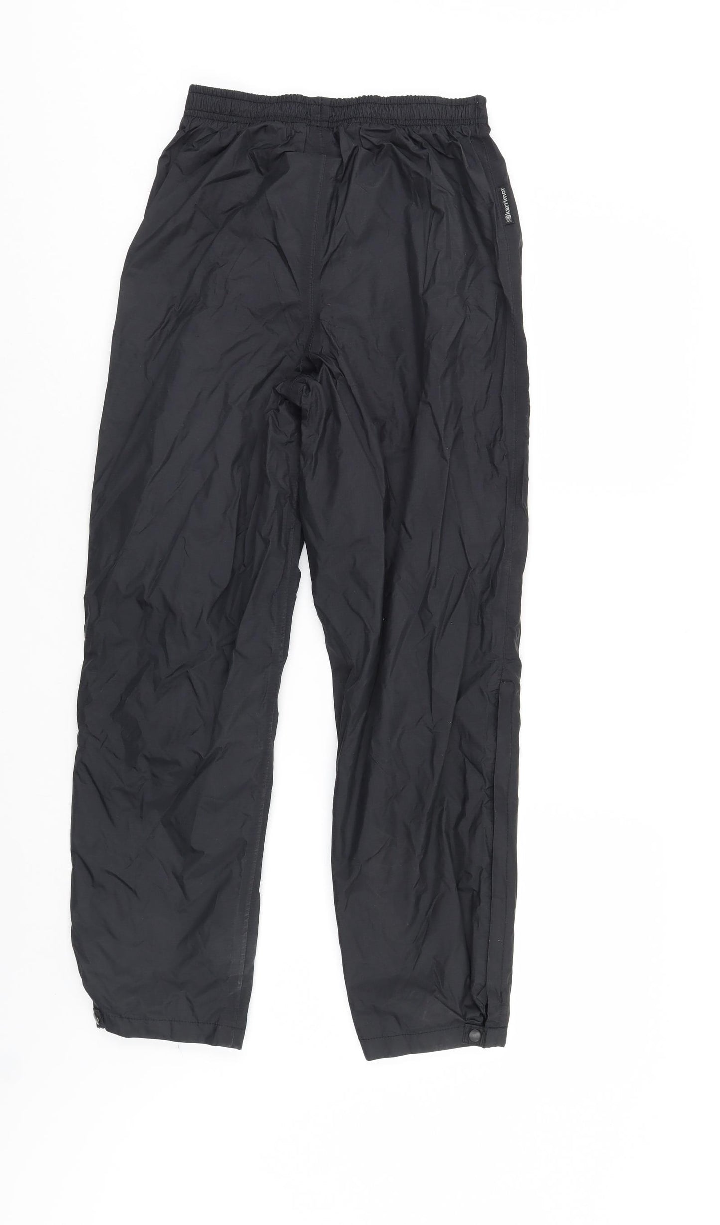 Karrimor Boys Black   Rain Trousers Trousers Size 11-12 Years