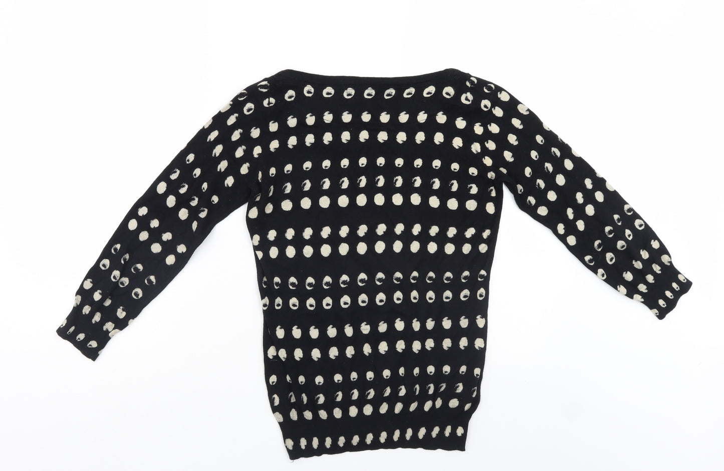 NEXT Womens Black Polka Dot  Pullover Jumper Size 6