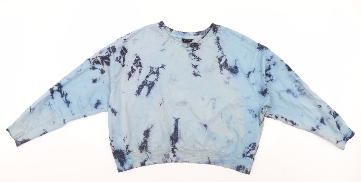 New Look Womens Blue   Pullover Sweatshirt Size L
