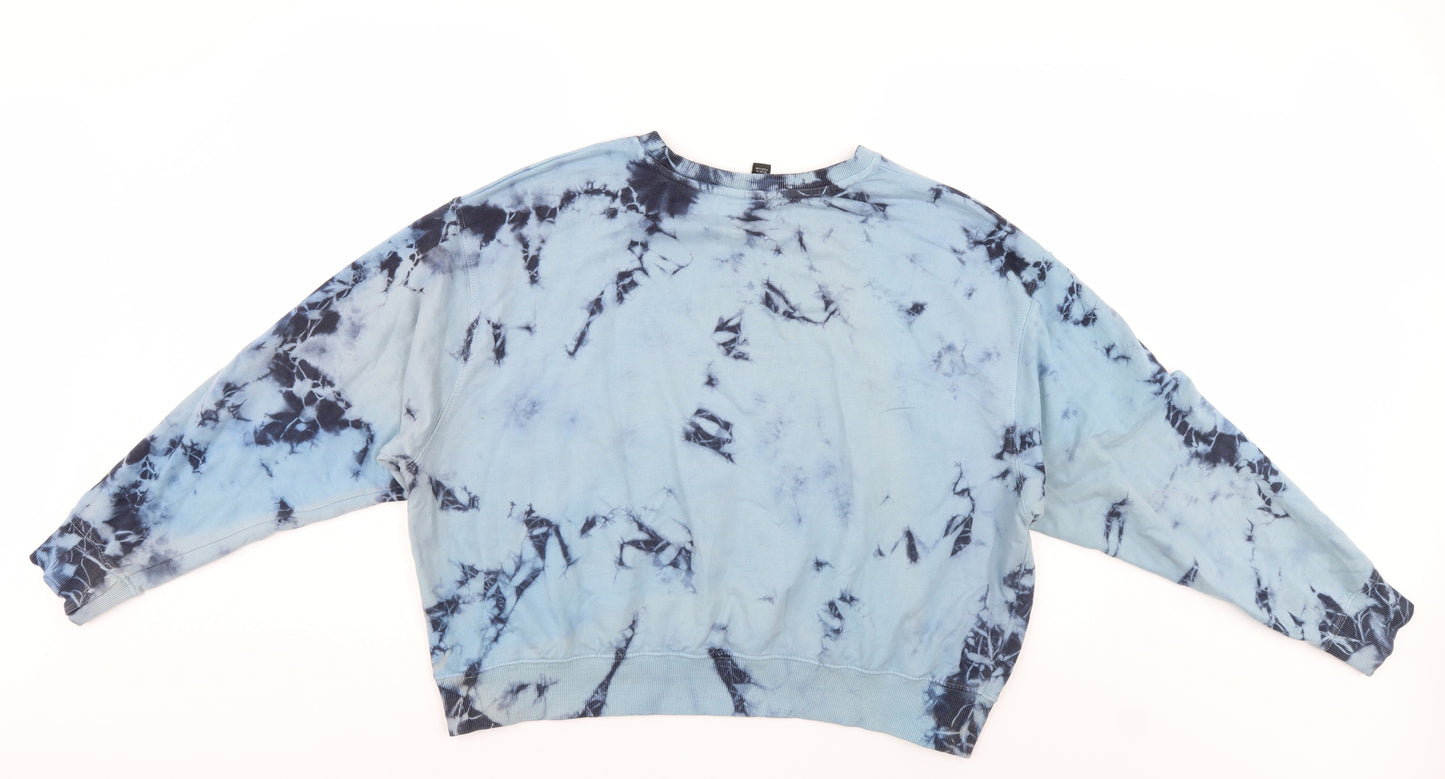 New Look Womens Blue   Pullover Sweatshirt Size L