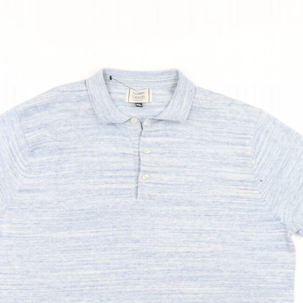 George Mens Blue    Polo Size XL