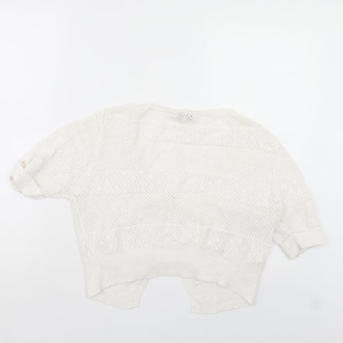Papaya Womens White   Shrug Jumper Size 18