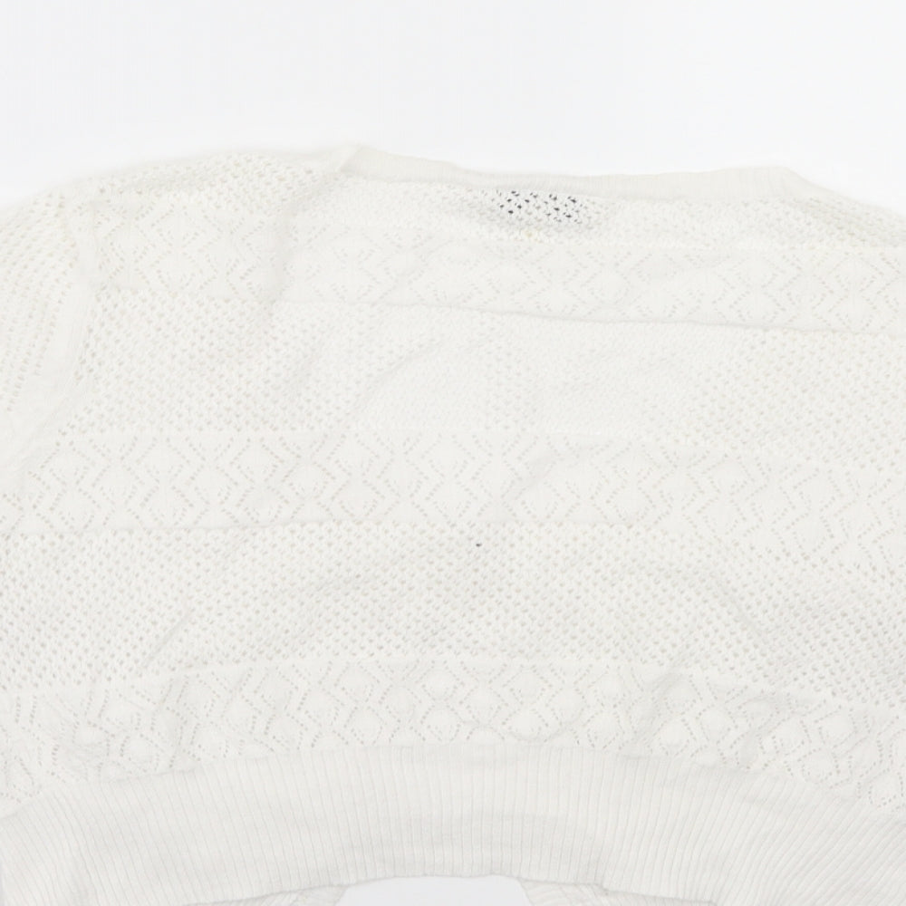 Papaya Womens White   Shrug Jumper Size 18