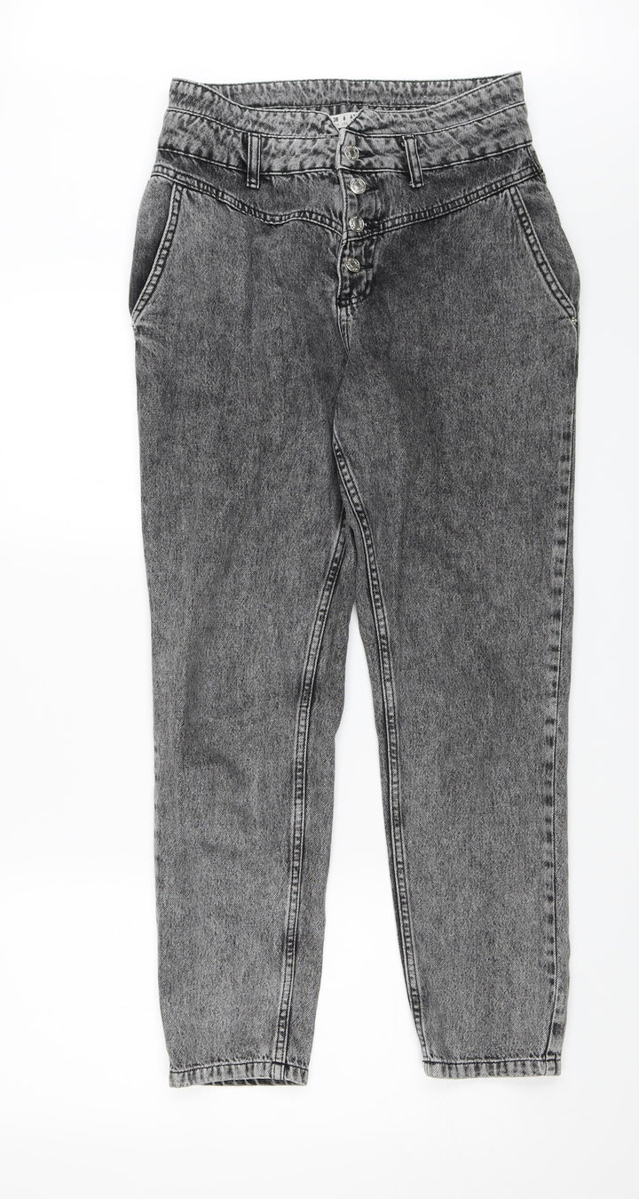 Denim & Co. Womens Black  Denim Straight Jeans Size 10 L26 in