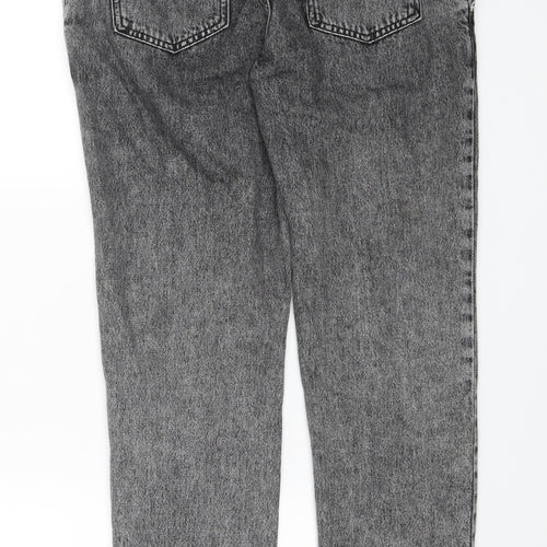 Denim & Co. Womens Black  Denim Straight Jeans Size 10 L26 in