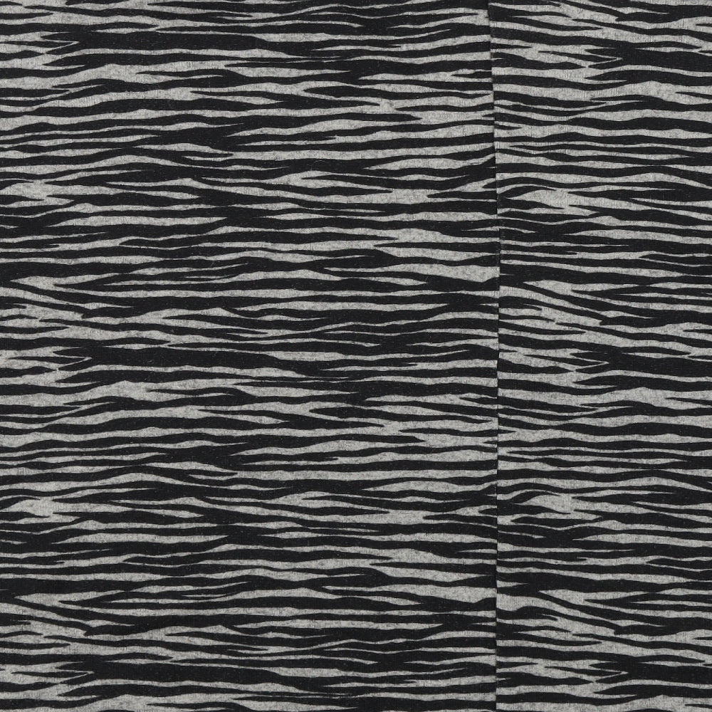 Capsule Womens Black Animal Print  Basic Blouse Size 20