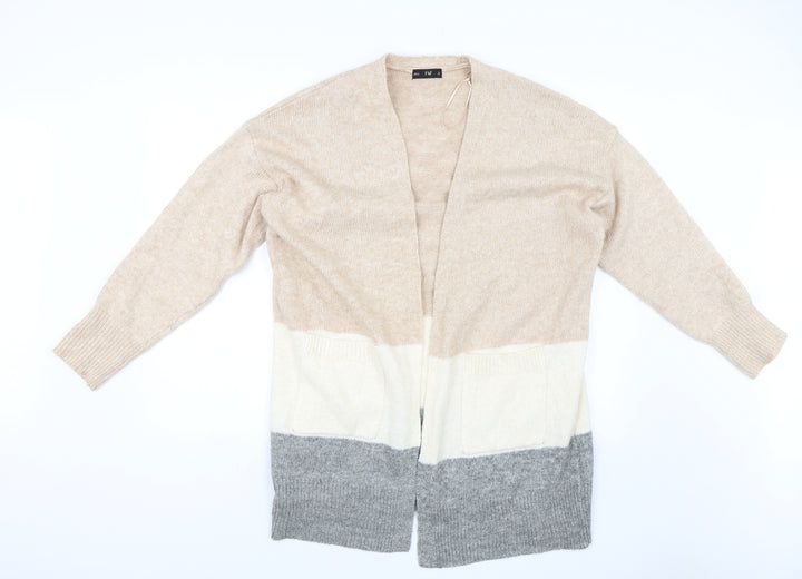 F&F Womens Pink Striped Jacket Size L