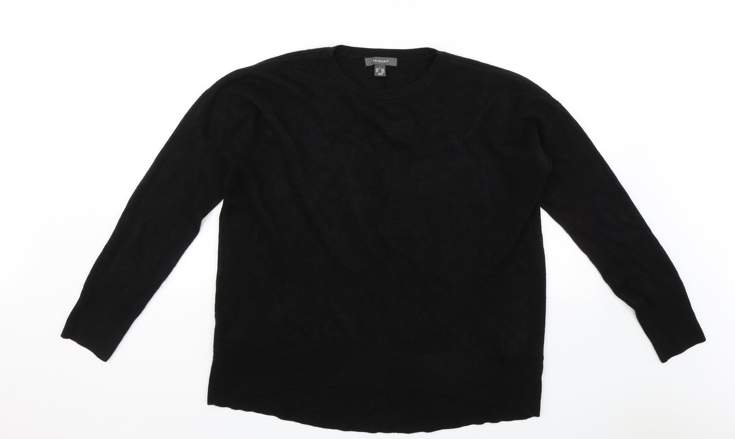 Primark Womens Black   Pullover Jumper Size L