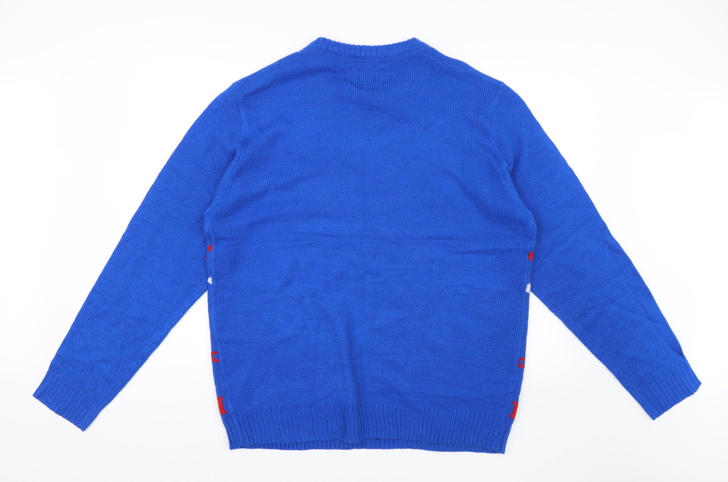 Christmas Mens Blue   Pullover Jumper Size XL  - Christmas jumper
