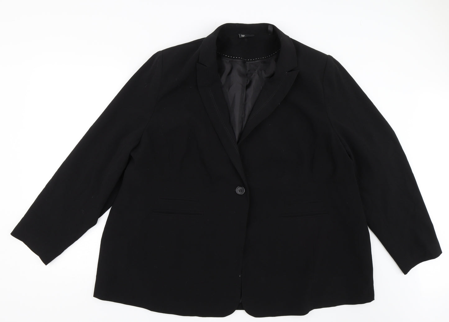 Label Be Womens Black   Jacket Blazer Size 28
