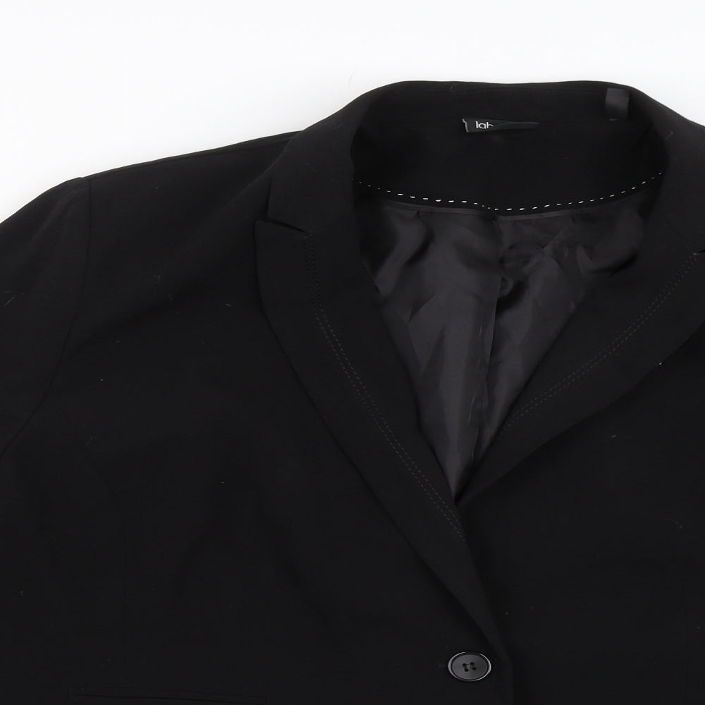 Label Be Womens Black   Jacket Blazer Size 28