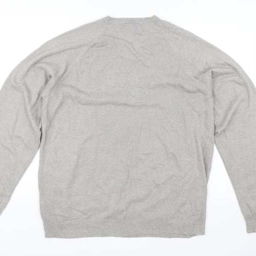 Atlantic Bay Mens Grey   Pullover Jumper Size S