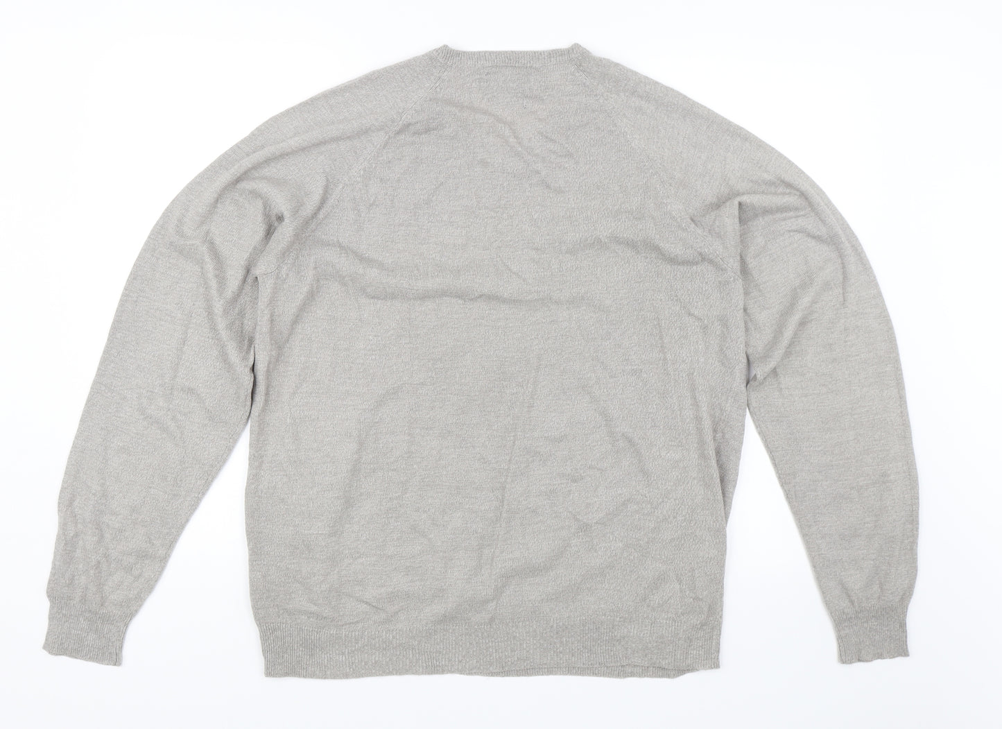 Atlantic Bay Mens Grey   Pullover Jumper Size S
