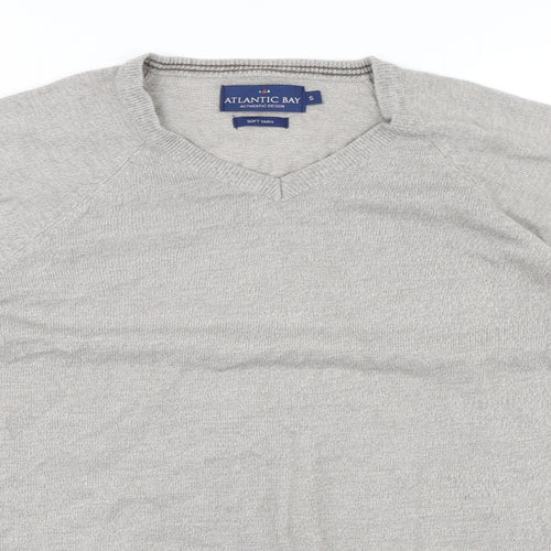 Atlantic Bay Mens Grey   Pullover Jumper Size S