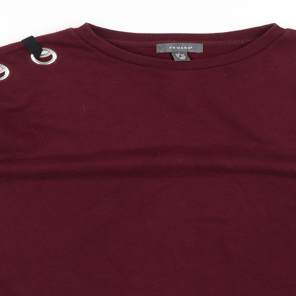 Primark Womens Red   Pullover Jumper Size L