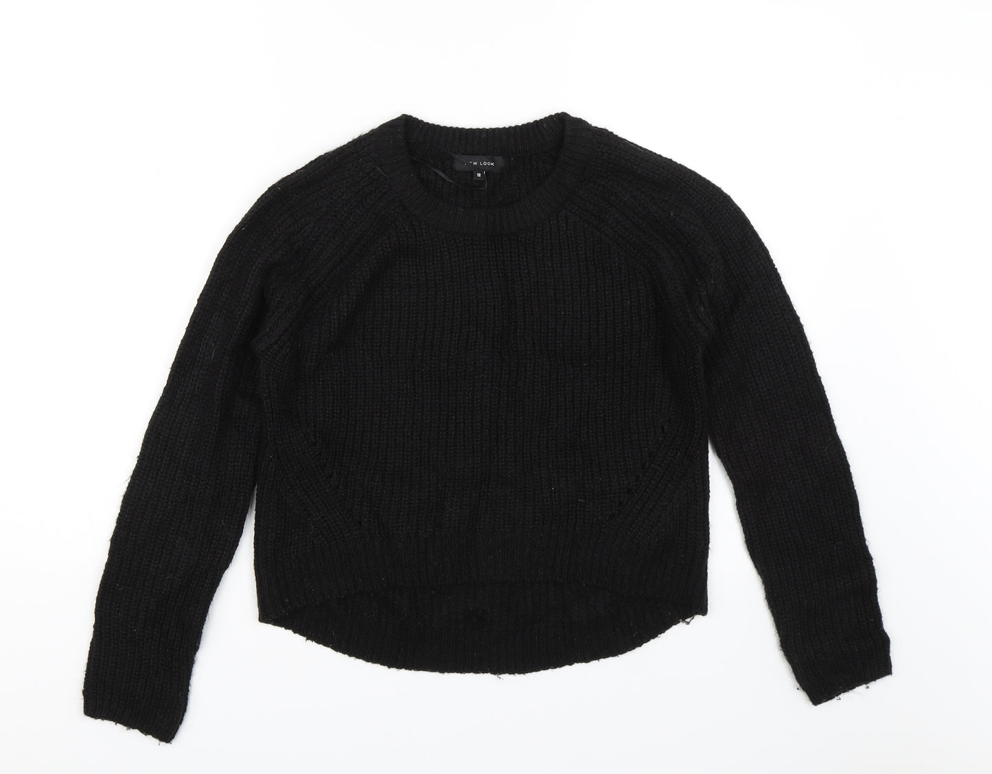 New Look Womens Black   Pullover Jumper Size 12