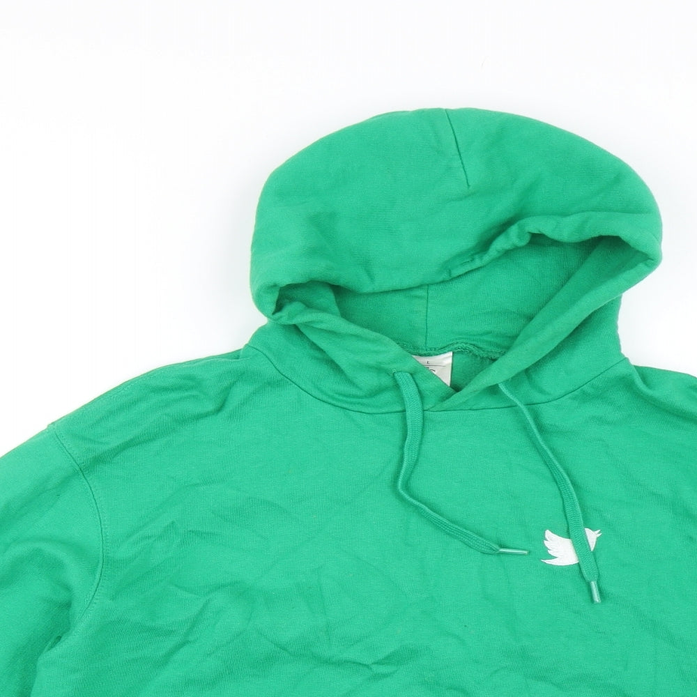 B&C Collection Womens Green   Pullover Hoodie Size L