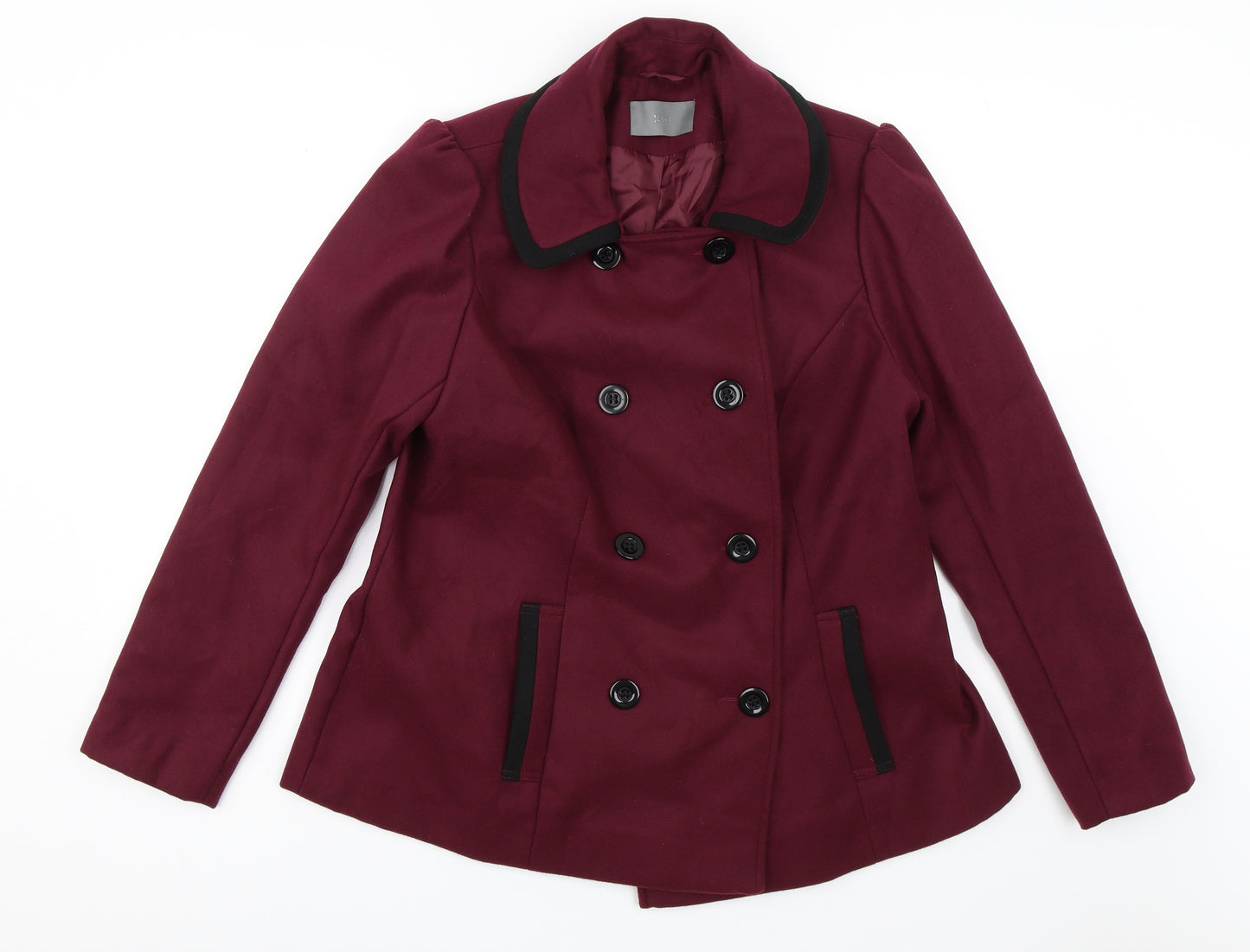 South Womens Red   Pea Coat Jacket Size 16