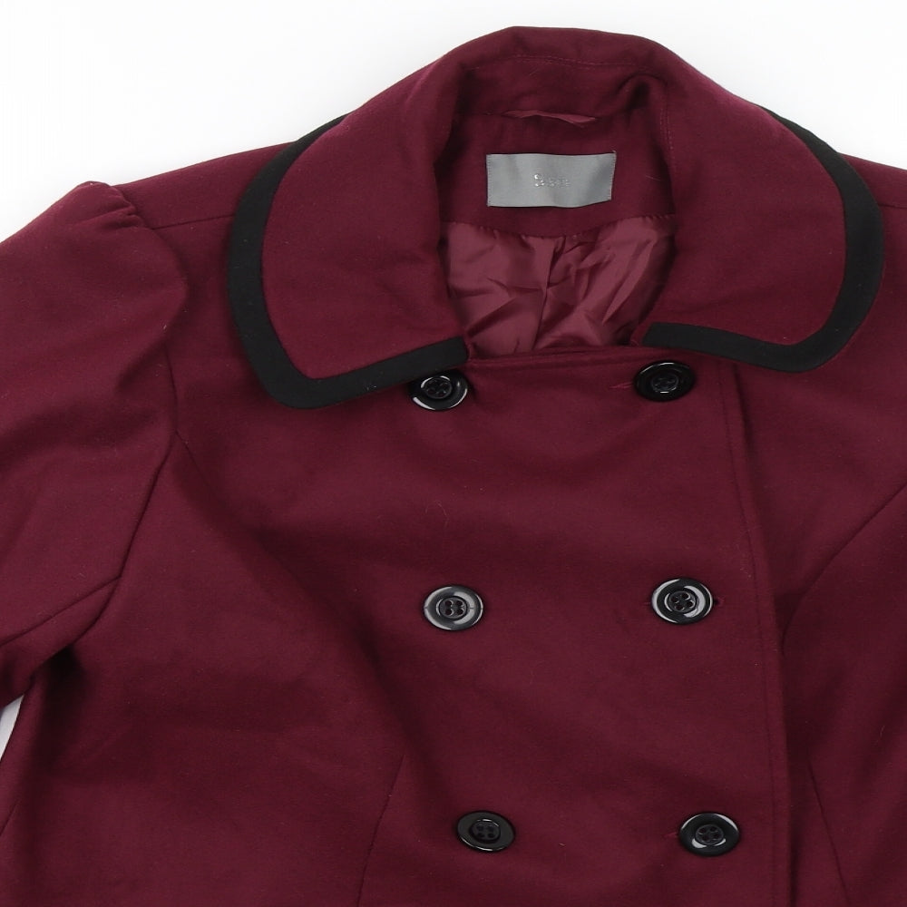 South Womens Red   Pea Coat Jacket Size 16