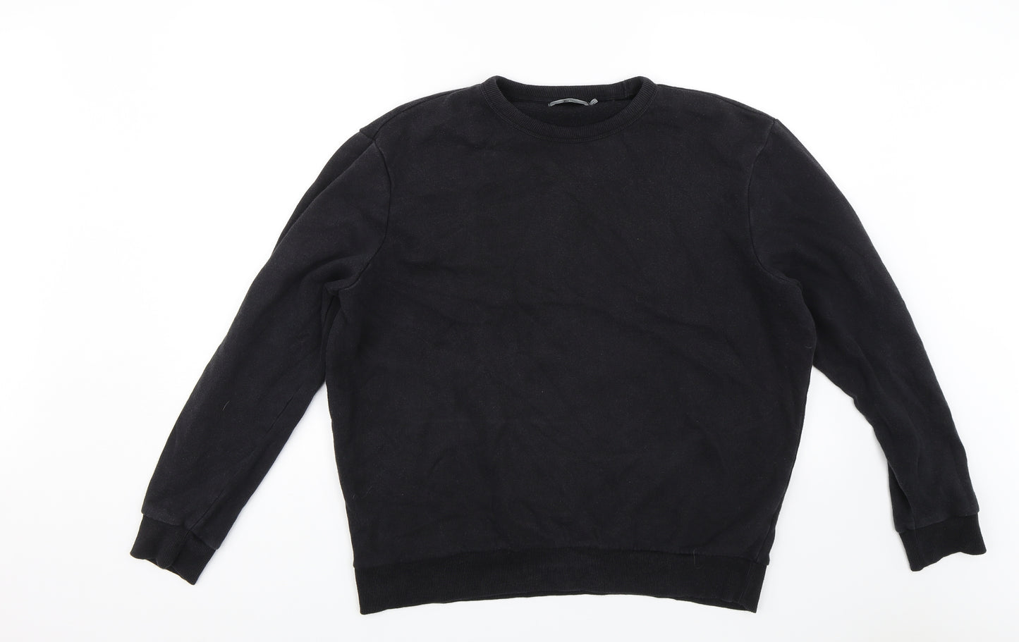 TU Mens Black   Pullover Jumper Size L