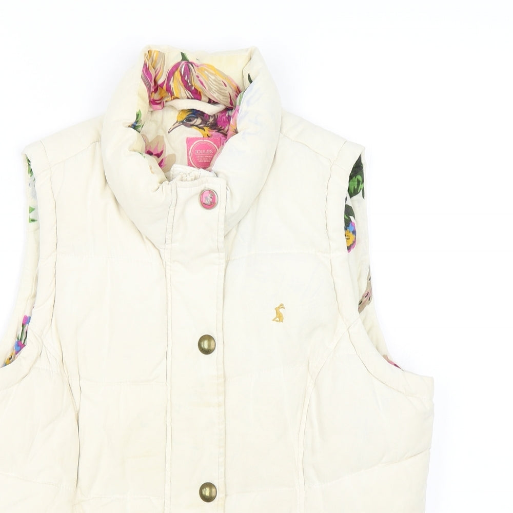 Joules Womens White   Gilet Jacket Size 12