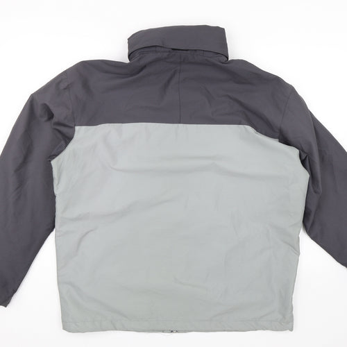 Reebok Mens Grey   Rain Coat Jacket Size L