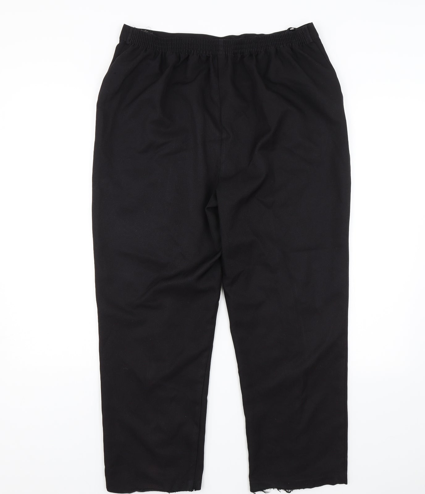 Papaya Womens Black   Capri Trousers Size 16 L25 in