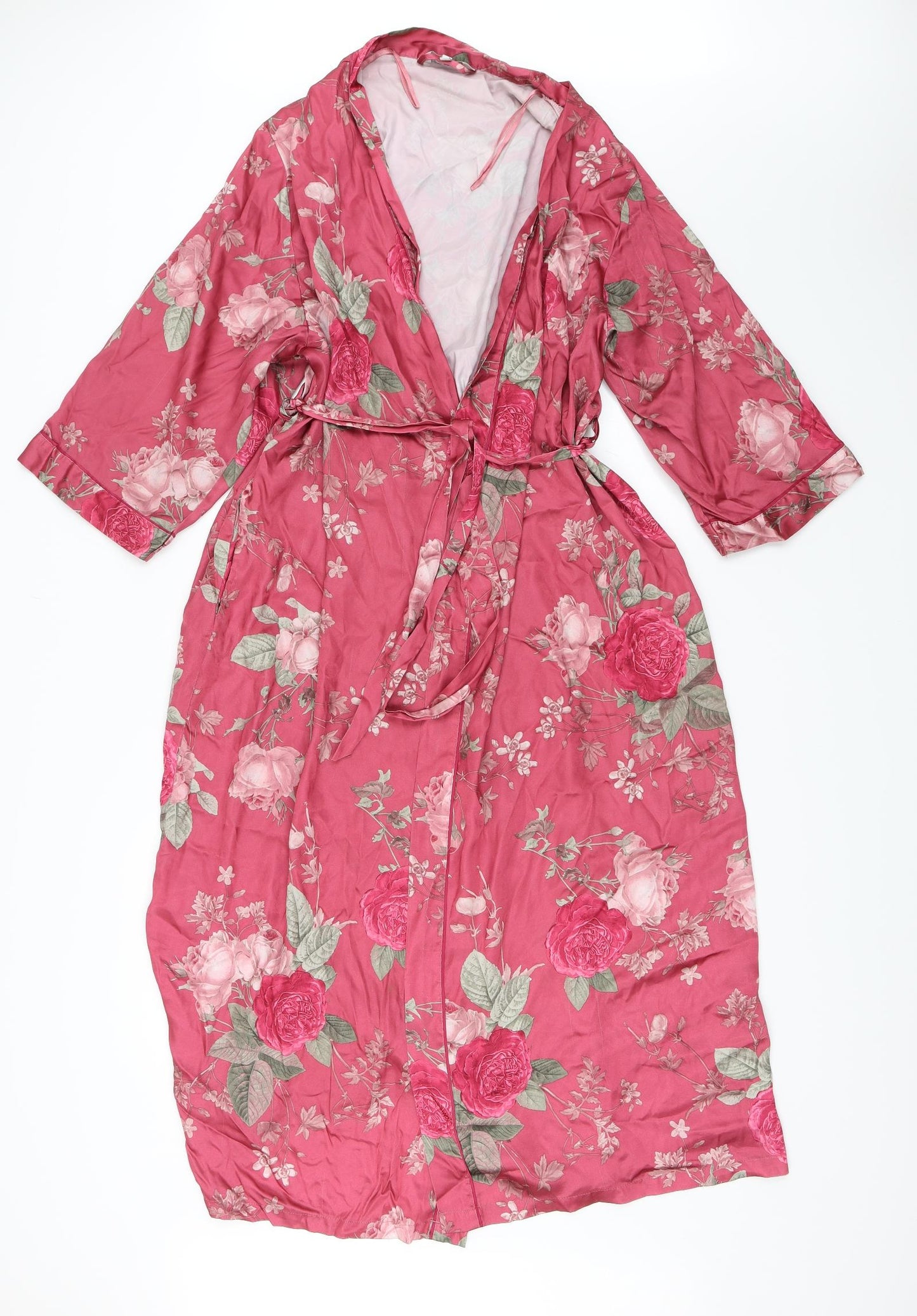 Debenhams Womens Pink Floral  Top Robe Size 12