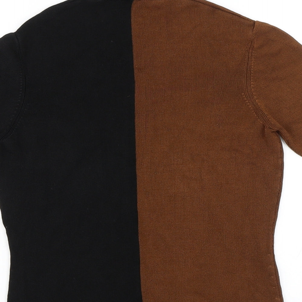 Jesire Womens Brown   Basic Blouse Size L