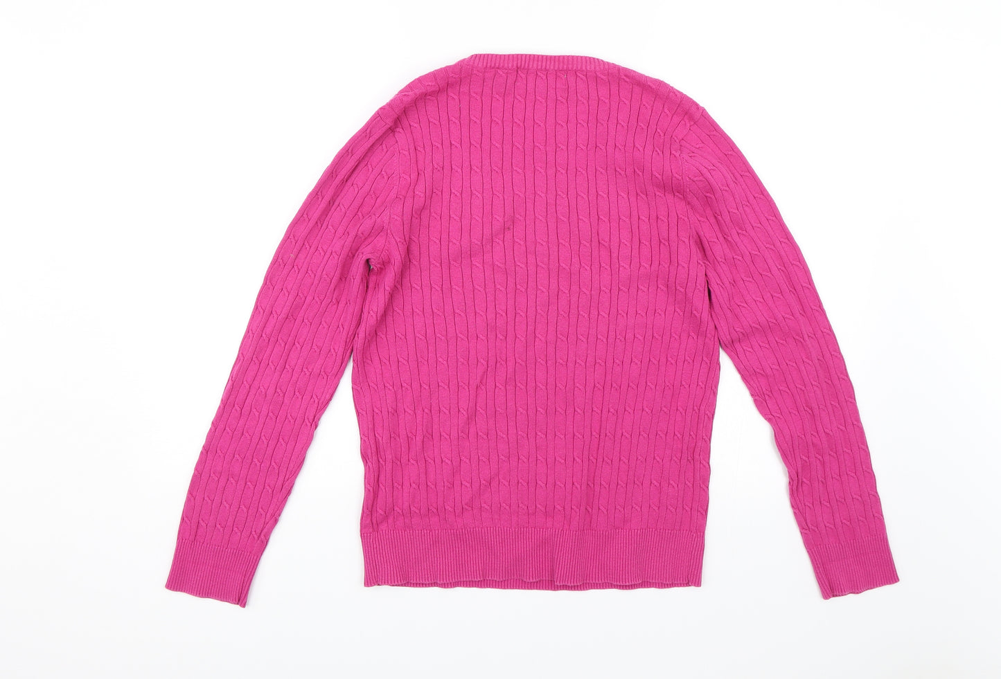 Liz Claiborne Womens Pink   Pullover Jumper Size L