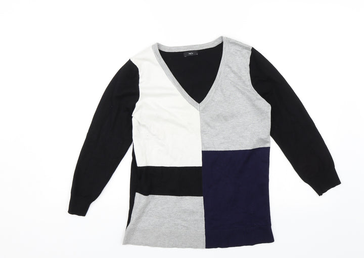 M&Co Womens Black Pullover Jumper Size 12