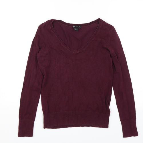 H&M Womens Red   Pullover Jumper Size S