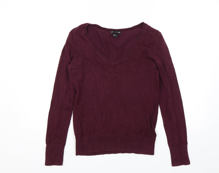H&M Womens Red   Pullover Jumper Size S