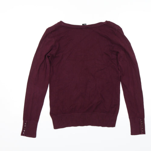 H&M Womens Red   Pullover Jumper Size S