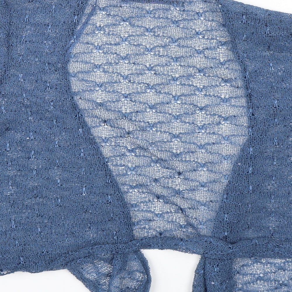 Pure and Natural Womens Blue   Shrug Jumper Size M