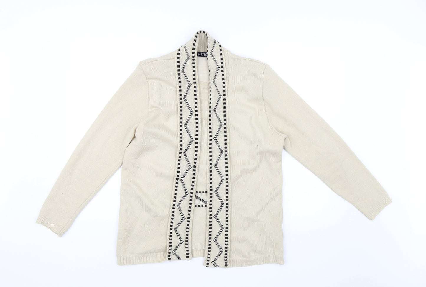 Classic Womens Beige   Pullover Jumper Size M