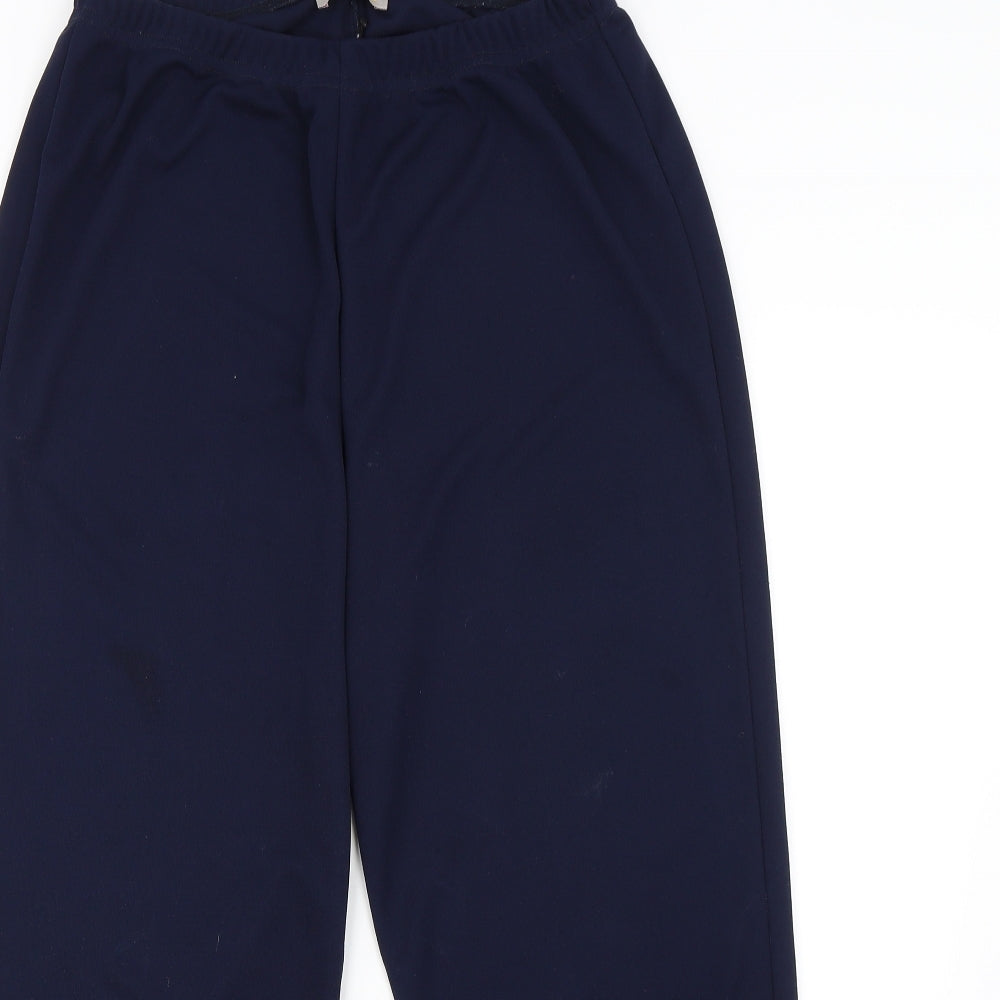 Daxon Womens Blue   Capri Trousers Size 14 L25 in