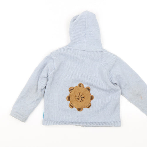 Unitedideas Boys Blue   Full Zip Hoodie Size 8 Years  - Pirate