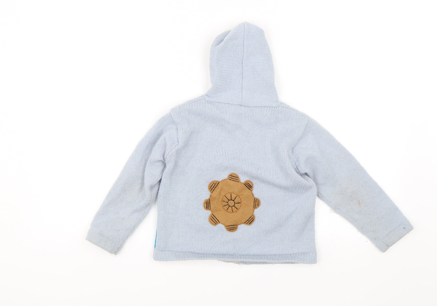 Unitedideas Boys Blue   Full Zip Hoodie Size 8 Years  - Pirate