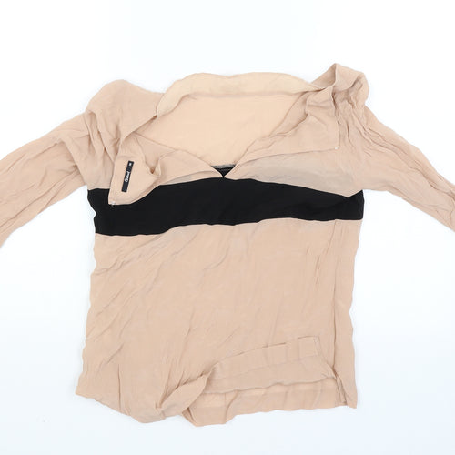 chawel Womens Beige   Basic Blouse Size 38